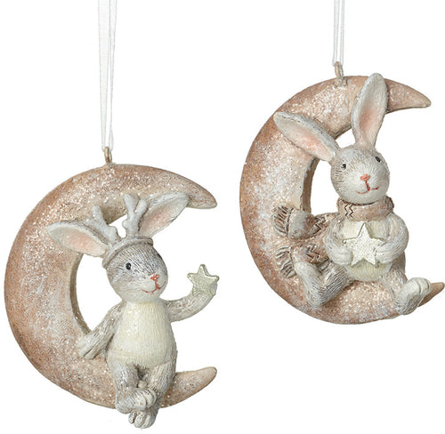 Bunnies in Crescent Moon