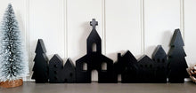 Load image into Gallery viewer, Black Wooden Village