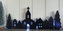 Load image into Gallery viewer, Black Wooden Village