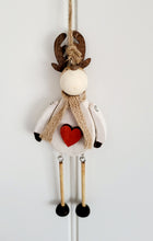 Load image into Gallery viewer, Rustic red or white Reindeer Hanger