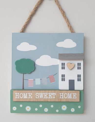 3D House Plaque - Home Sweet Home